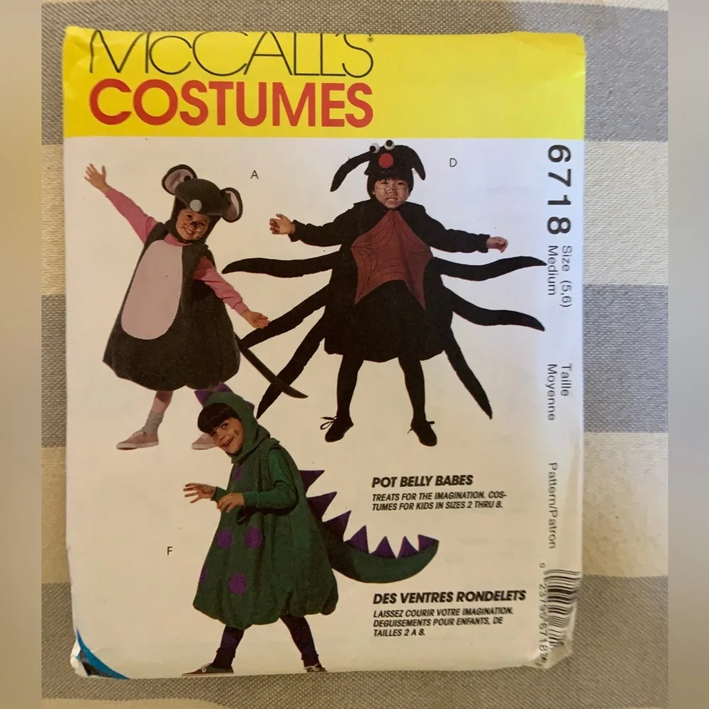 1990s Mc Calls Costume Sewing Pattern-Pot Belly Babes